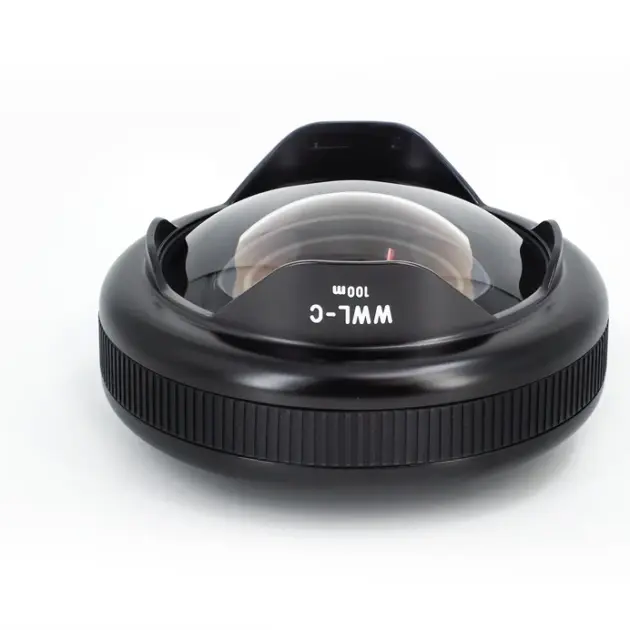 WWL-C Lente húmeda gran angular con campo de visión de 130 grados y compatible con lentes de 24 mm (incluye collar flotante)